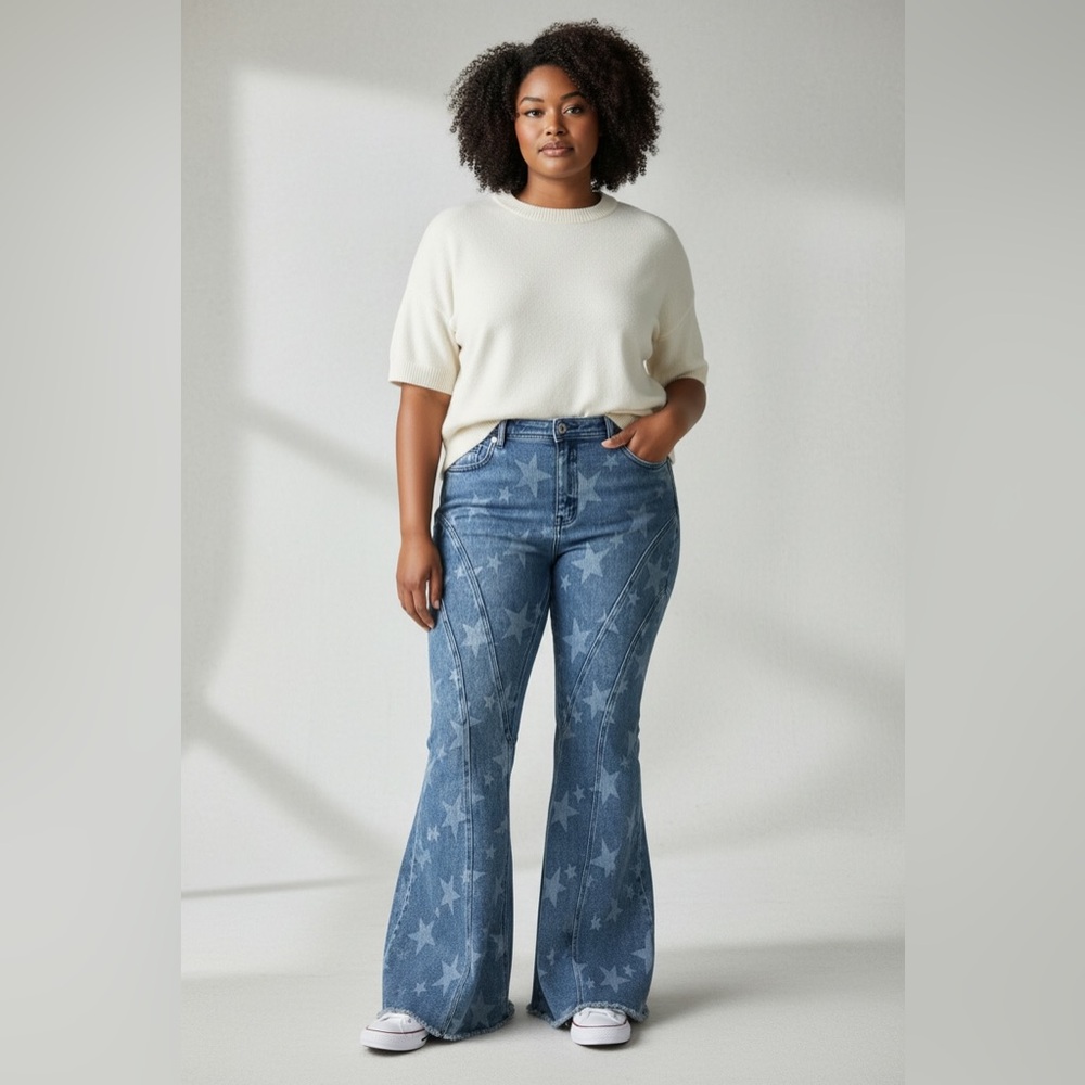 Oli & Hali Starry Blue Flare Jeans